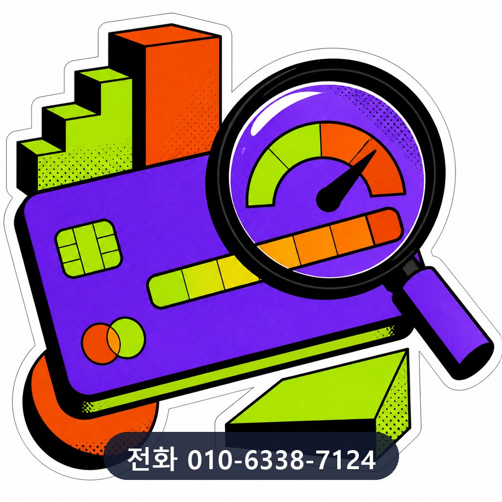 카드 한도 현금화 한도 확인 이미지 · 문의 010-6338-7124